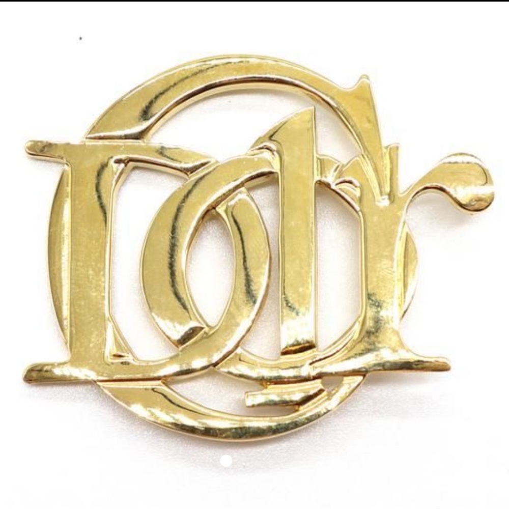 Rare Dior Vintage C Large Logo Brooch Pin Charm Logo
